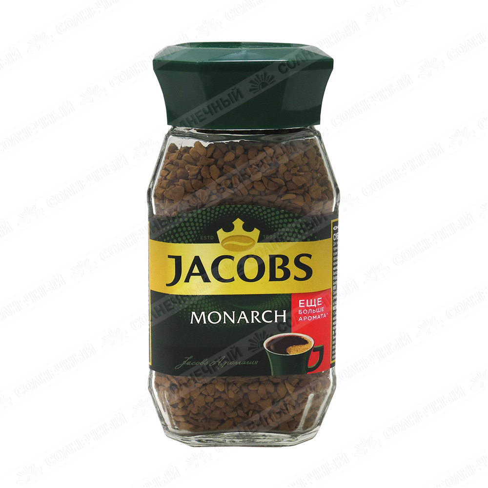 Кофе Jacobs Monarch растворимый 47,5г — купить с доставкой на дом в  интернет-магазине Солнечный