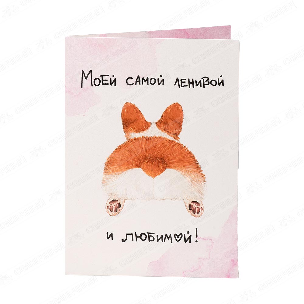 Открытка CardsForYouAndMe Моей самой ленивой и любимой — купить с доставкой  на дом в интернет-магазине Солнечный