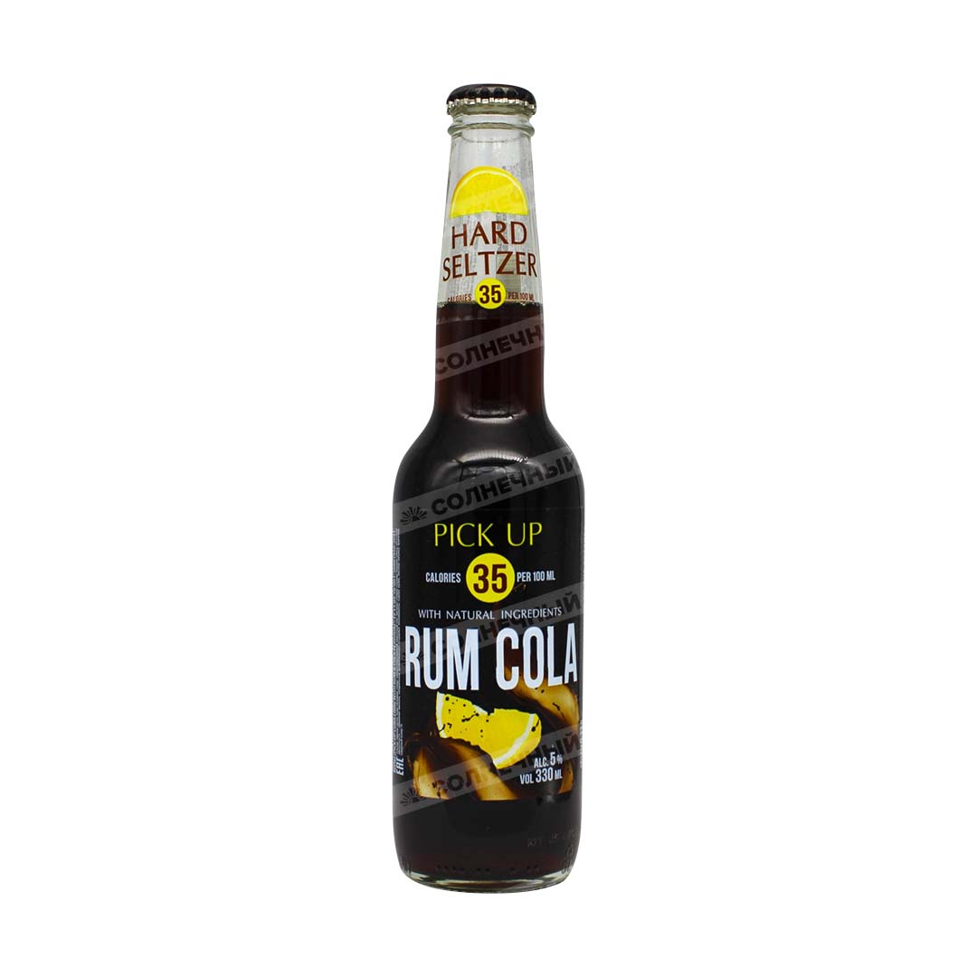 Напиток пивной Pick Up Rum/Cola 5% 0,33л стеклянная бутылка — купить с  доставкой на дом в интернет-магазине Солнечный