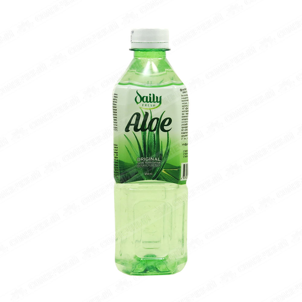 Напиток Daily Fresh Aloe Original 0,45л пластиковая бутылка — купить с  доставкой на дом в интернет-магазине Солнечный