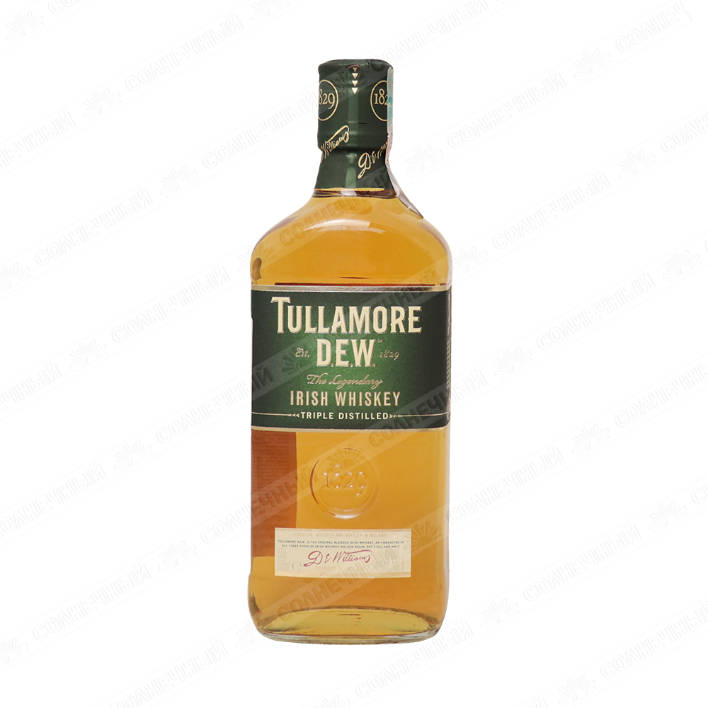 Виски Tullamore D.E.W. Купажированный 3 years 40% 0,5л — купить с доставкой  на дом в интернет-магазине Солнечный