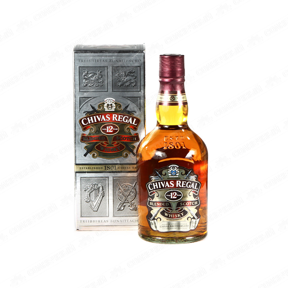 Виски Chivas Regal 12 years 40% 0,7 л — купить с доставкой на дом в  интернет-магазине Солнечный