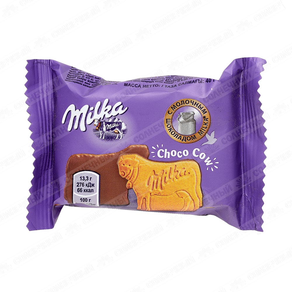 Печенье Milka Choco/Cow Молочный шоколад 40 г — купить с доставкой на дом в  интернет-магазине Солнечный