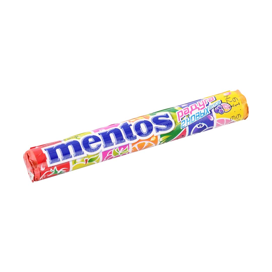 Драже жевательное Mentos Радуга 37,5г — купить с доставкой на дом в  интернет-магазине Солнечный