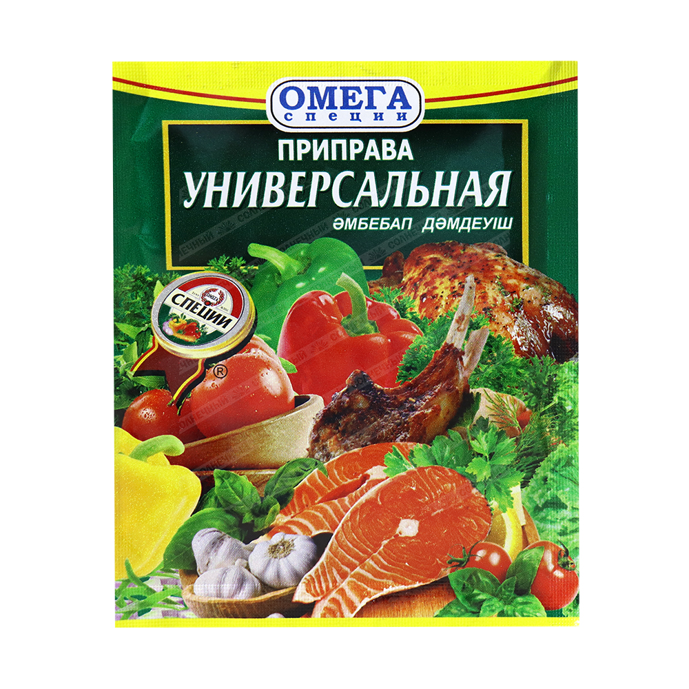 Приправа Омега Универсальная 20 г — купить с доставкой на дом в  интернет-магазине Солнечный