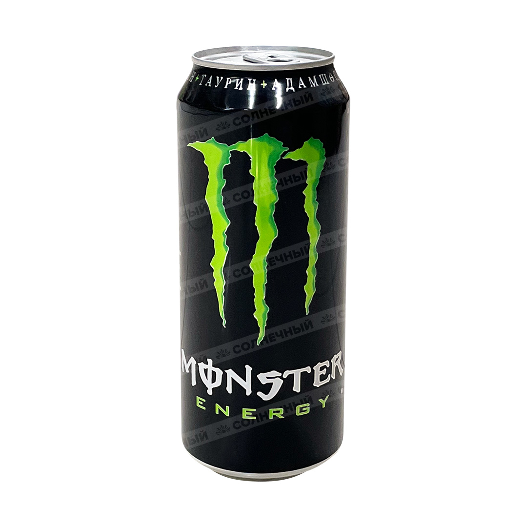 Напиток энергетический Monster Energy Green 0,5л жесть банка — купить с  доставкой на дом в интернет-магазине Солнечный