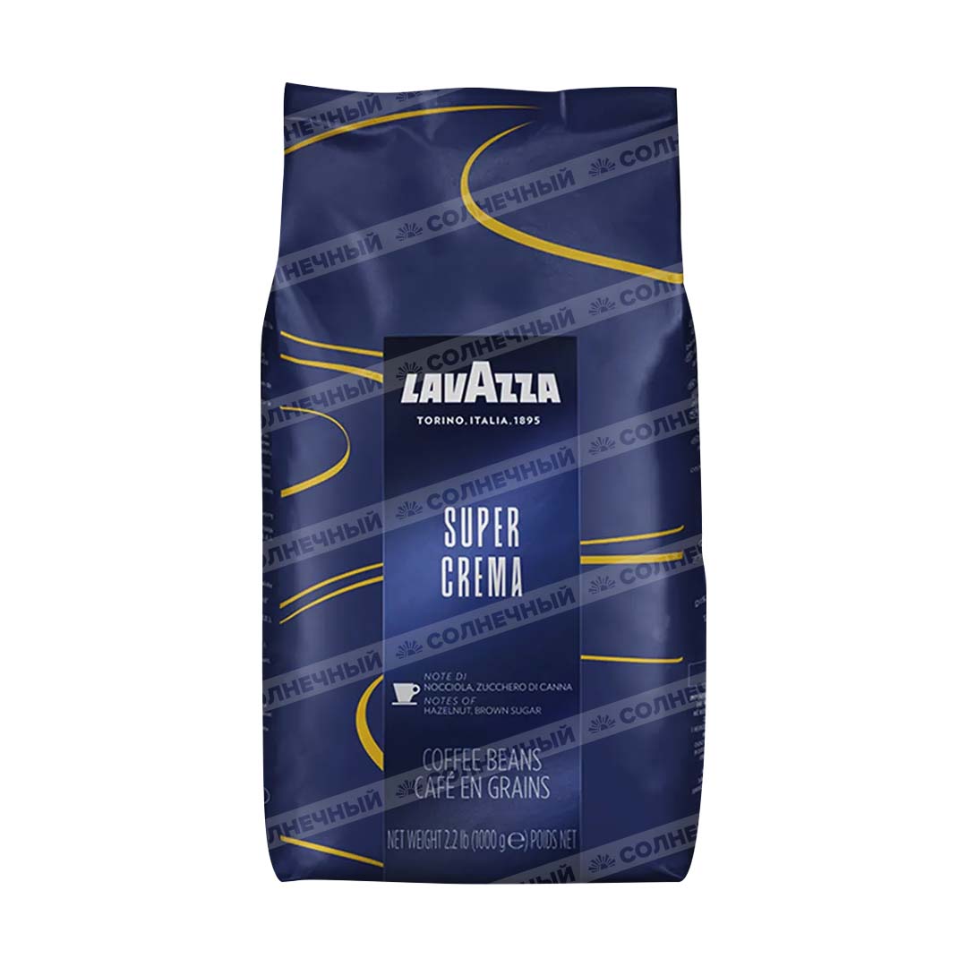 Кофе LavAzza Super Crema зерна 1000 г мягкая упаковка — купить с доставкой  на дом в интернет-магазине Солнечный