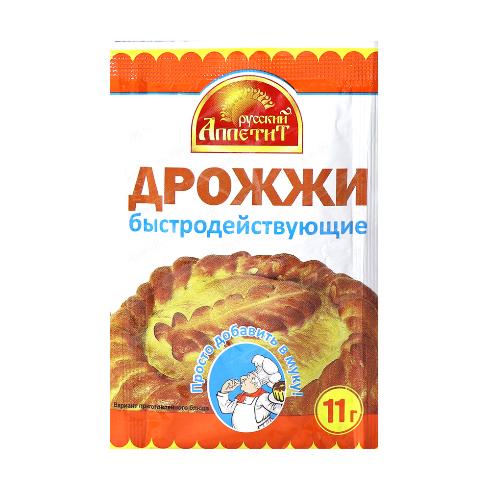 Дрожжи Русский Аппетит 11 г — купить с доставкой на дом в интернет-магазине  Солнечный