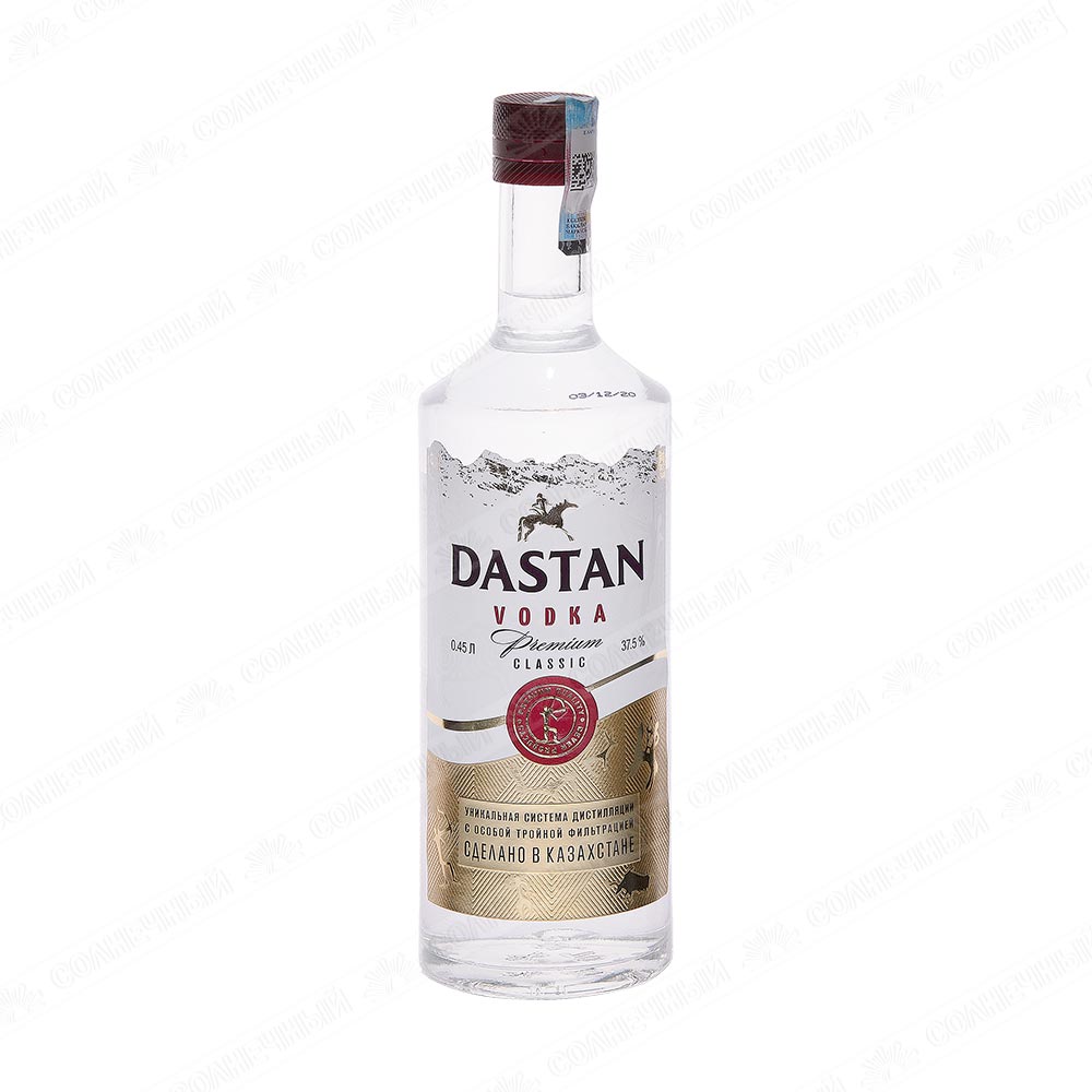 Водка Dastan Premium Classic 38% 0,45л — купить с доставкой на дом в  интернет-магазине Солнечный