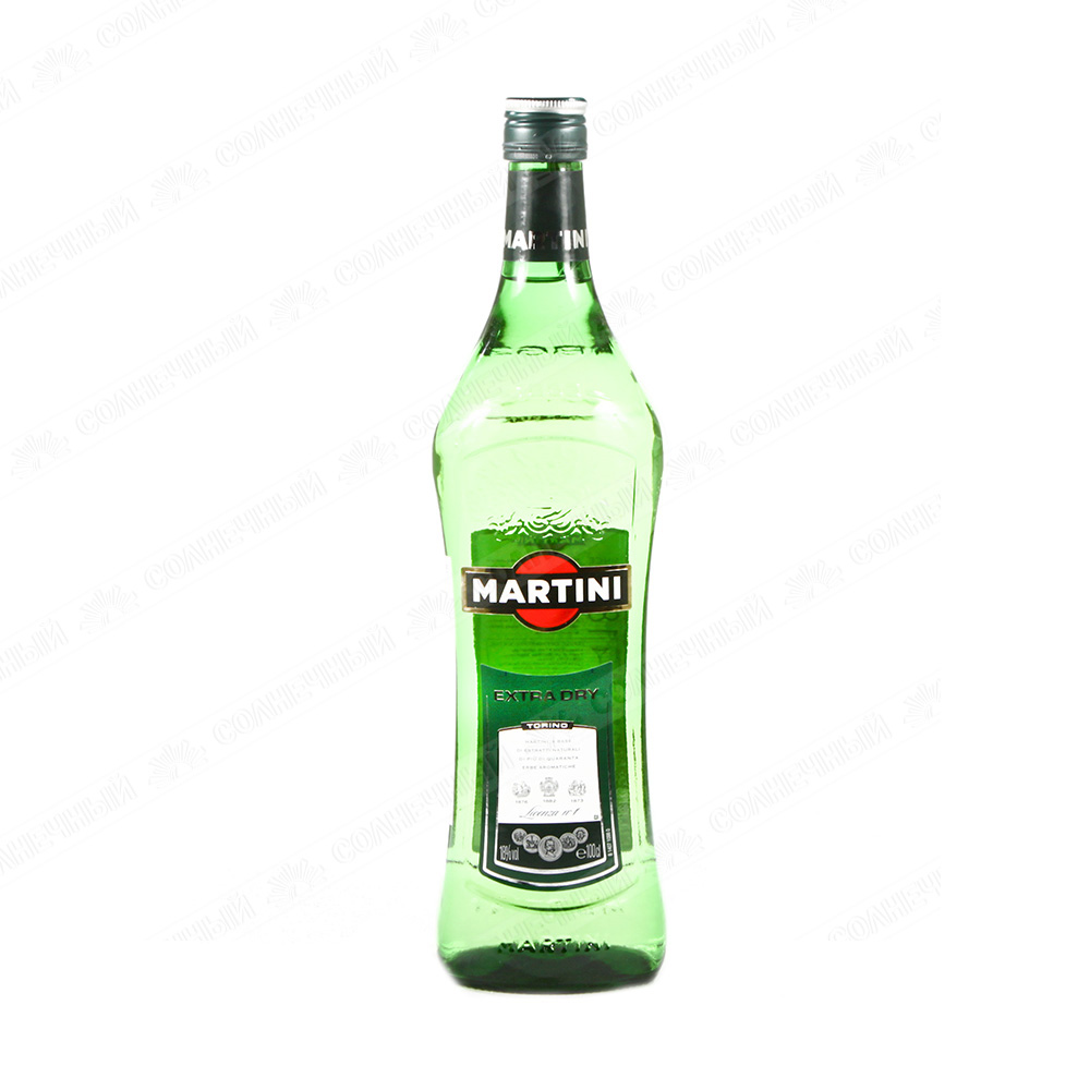 Вермут Martini Extra Dry 18% 1 л — купить с доставкой на дом в  интернет-магазине Солнечный