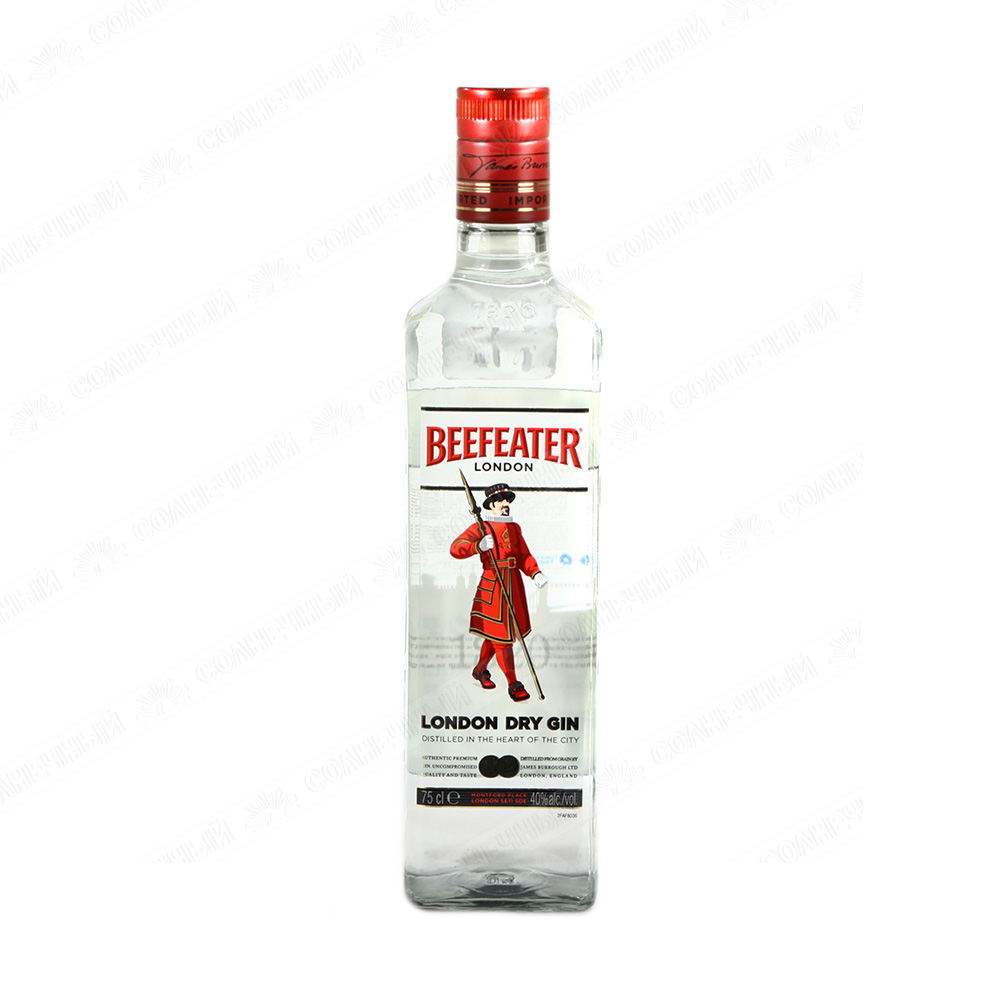 Джин Beefeater 40% 0,7 л — купить с доставкой на дом в интернет-магазине  Солнечный