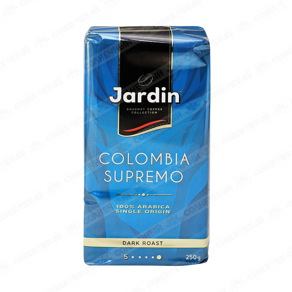 Кофе Jardin Colombia Supremo 5 молотый 250 г мягкая упаковка — купить с  доставкой на дом в интернет-магазине Солнечный