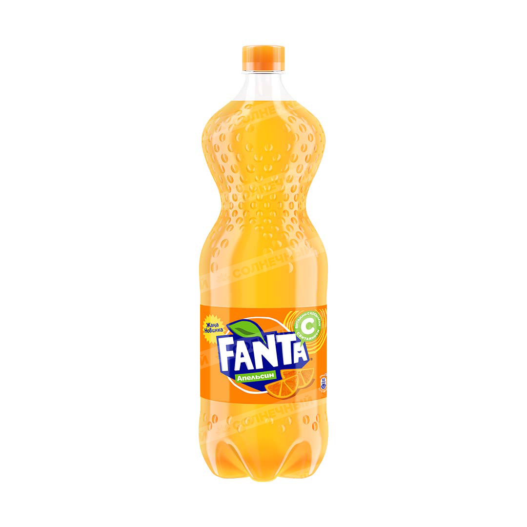 Напиток газированный Fanta Апельсин 1,5 л — купить с доставкой на дом в  интернет-магазине Солнечный