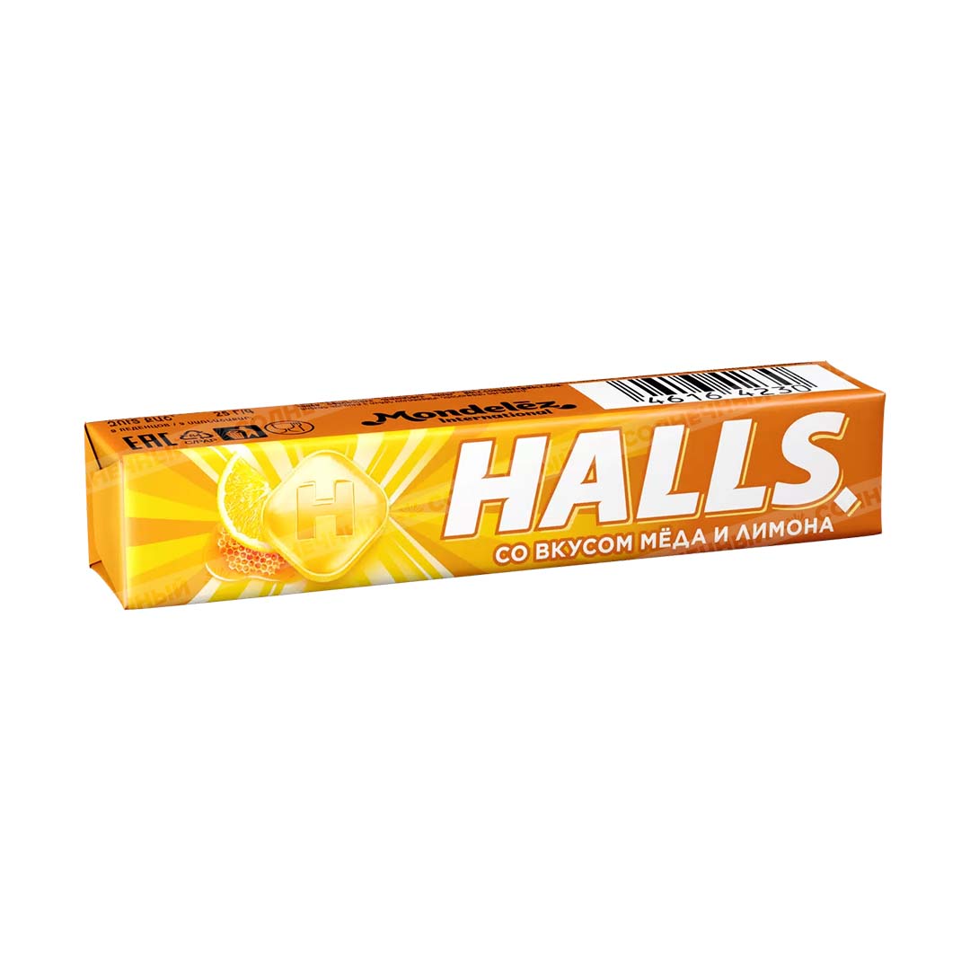 Леденцы Halls Мед/Лимон 25г — купить с доставкой на дом в интернет-магазине  Солнечный