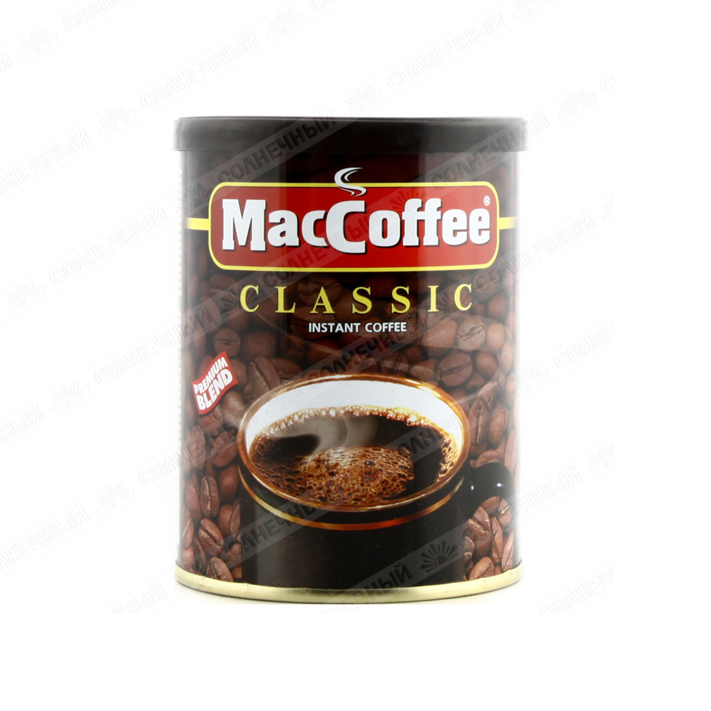 Кофе MacCoffee Classic растворимый 100г — купить с доставкой на дом в  интернет-магазине Солнечный