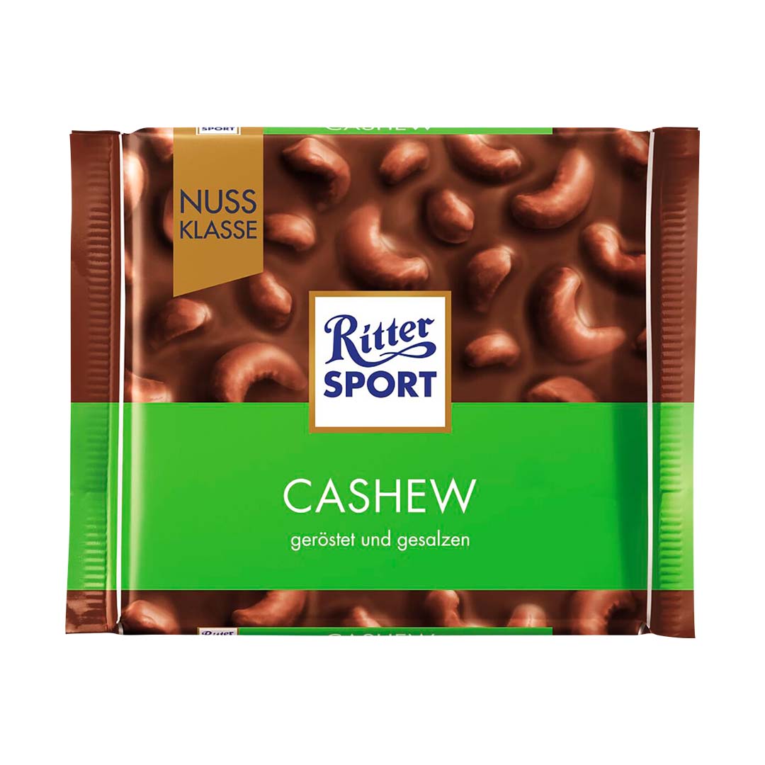 Шоколад Ritter Sport Молочный Cashew 100г — купить с доставкой на дом в  интернет-магазине Солнечный