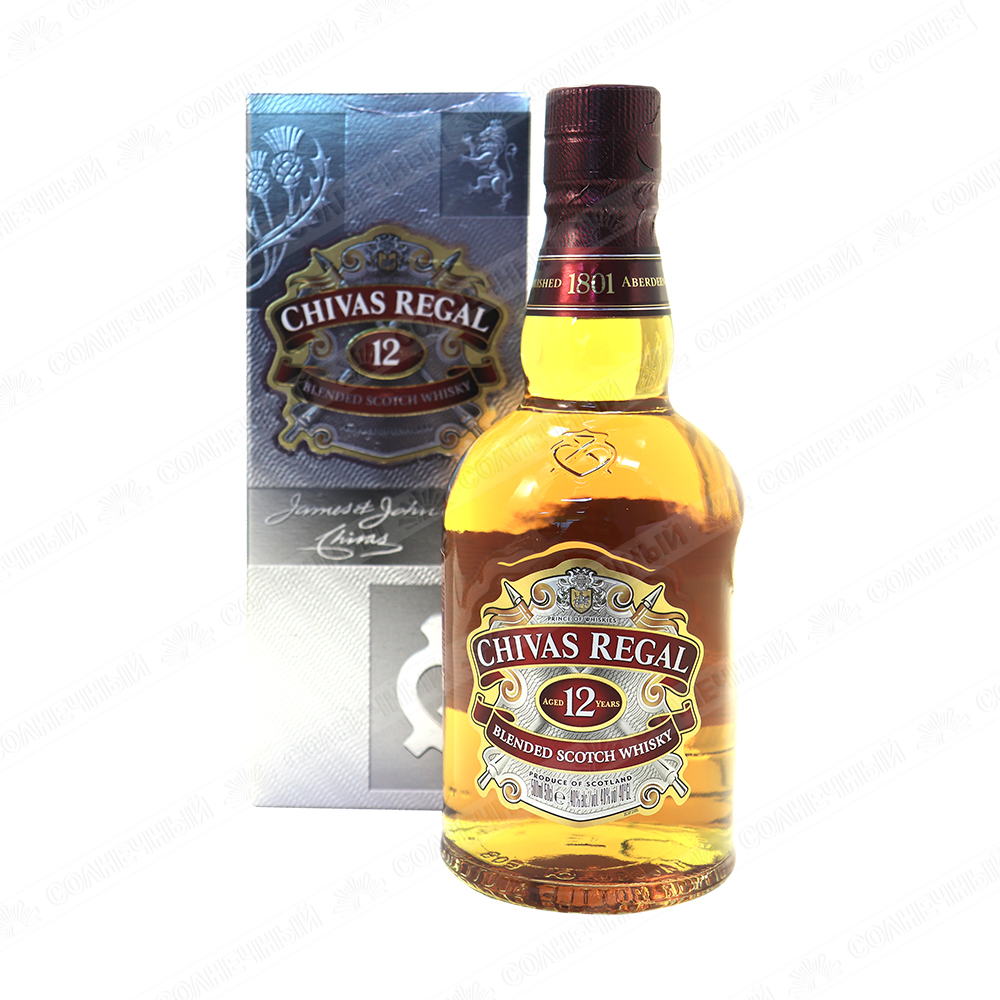 Виски Chivas Regal 12 years 40% 0,5 л — купить с доставкой на дом в  интернет-магазине Солнечный