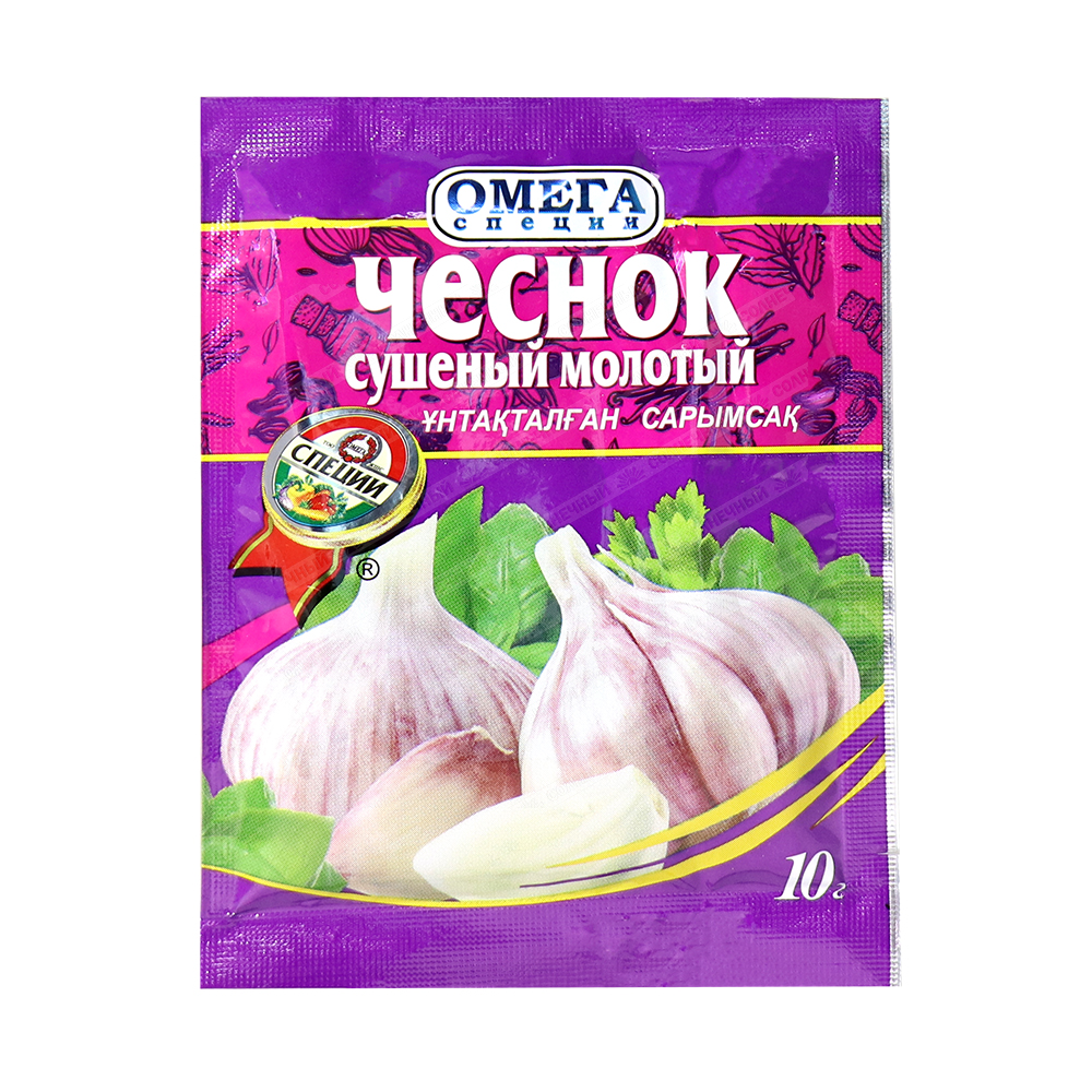 Приправа Омега Чеснок Сушеный 10 г — купить с доставкой на дом в  интернет-магазине Солнечный