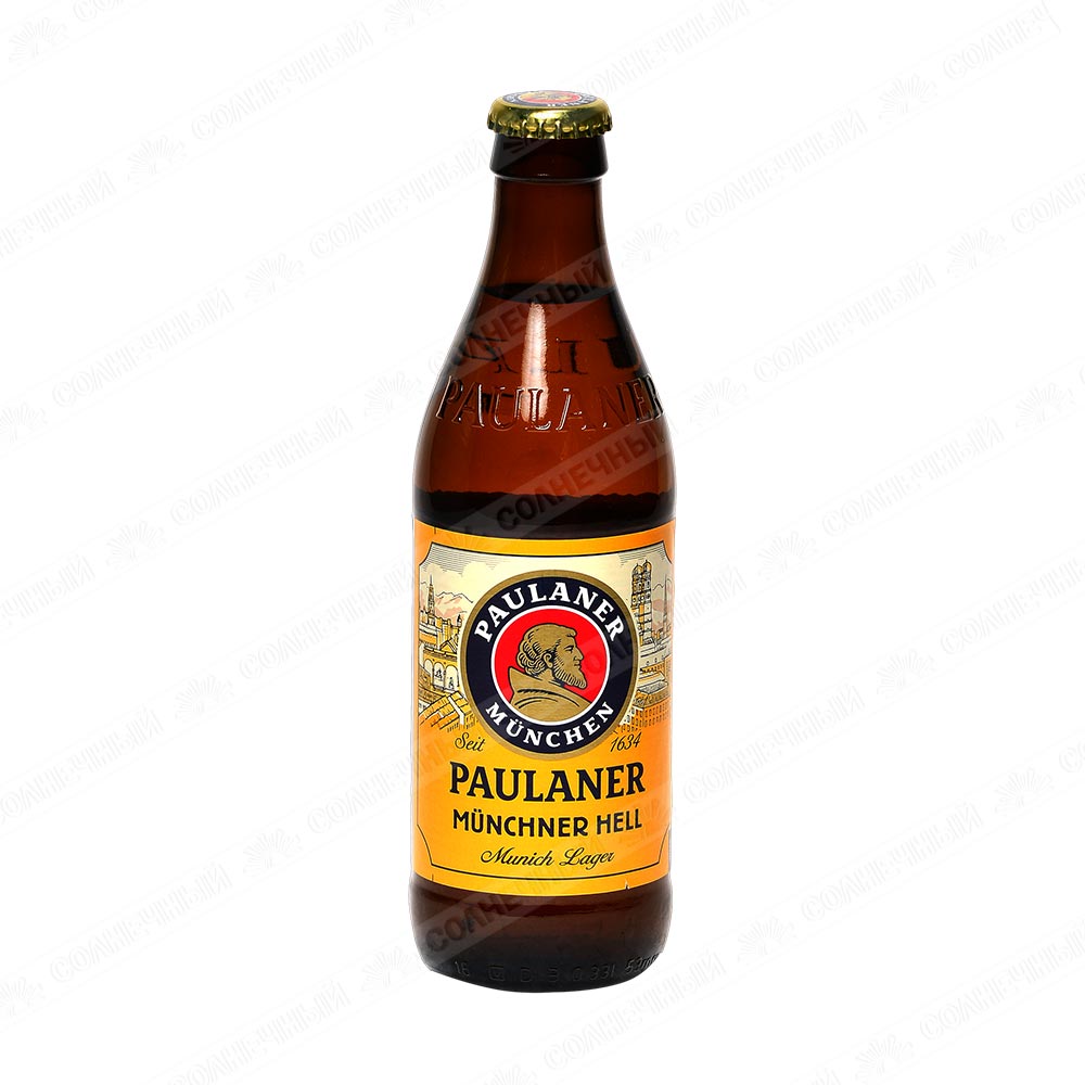 Пиво Paulaner Münchner Weissbier 4,9% 0,33л стеклянная бутылка — купить с  доставкой на дом в интернет-магазине Солнечный