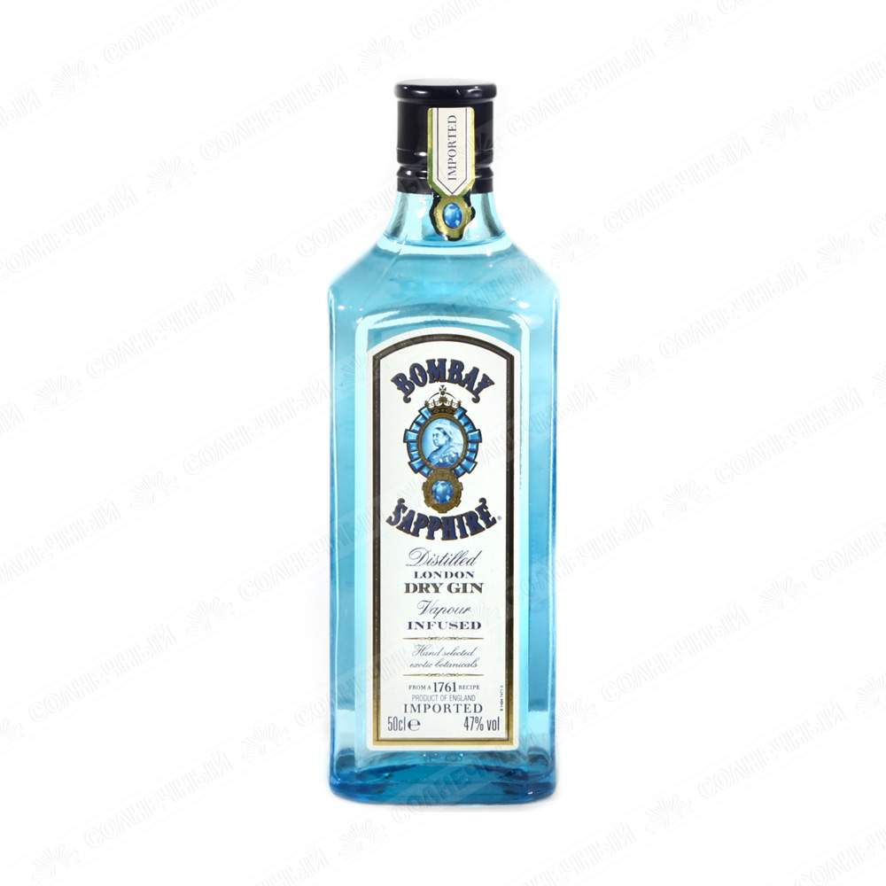 Джин Bombay Sapphire 47% 0,5 л — купить с доставкой на дом в  интернет-магазине Солнечный