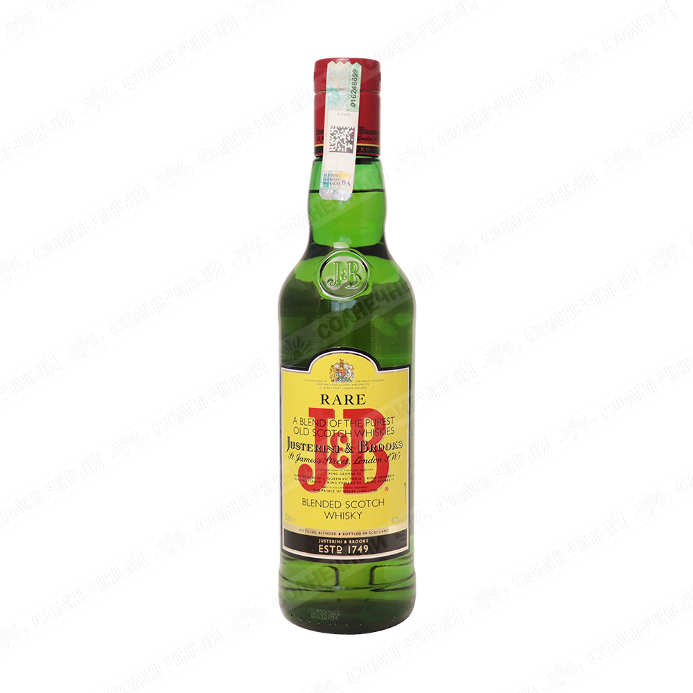 Виски J&B Rare 40% 0,5л — купить с доставкой на дом в интернет-магазине  Солнечный