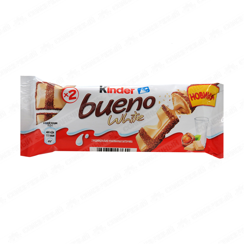 Вафли kinder bueno White 39г