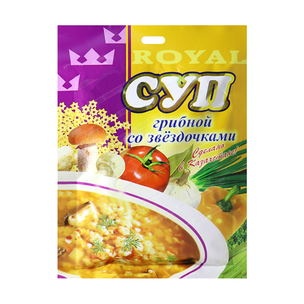 Суп Royal food Грибной Со звездочками 75г — купить с доставкой на дом в  интернет-магазине Солнечный