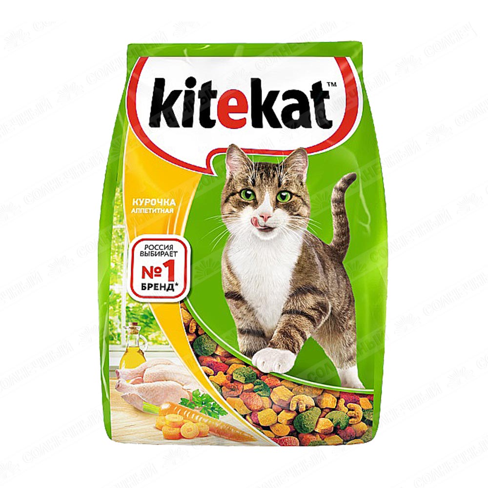 Корм для кошек Kitekat Курочка аппетитная 350 г — купить с доставкой на дом  в интернет-магазине Солнечный