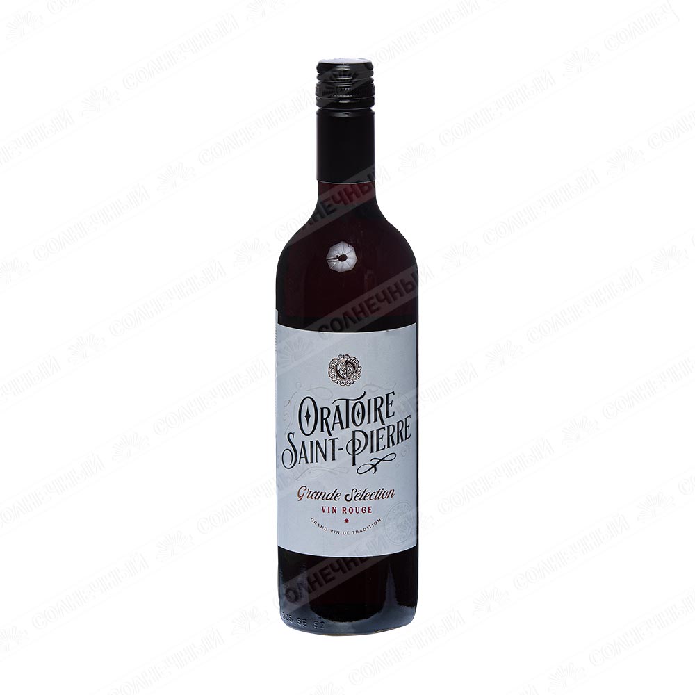 Вино Oratoire Saint-Pierre Rouge красное сухое 11% 0,75л — купить с  доставкой на дом в интернет-магазине Солнечный