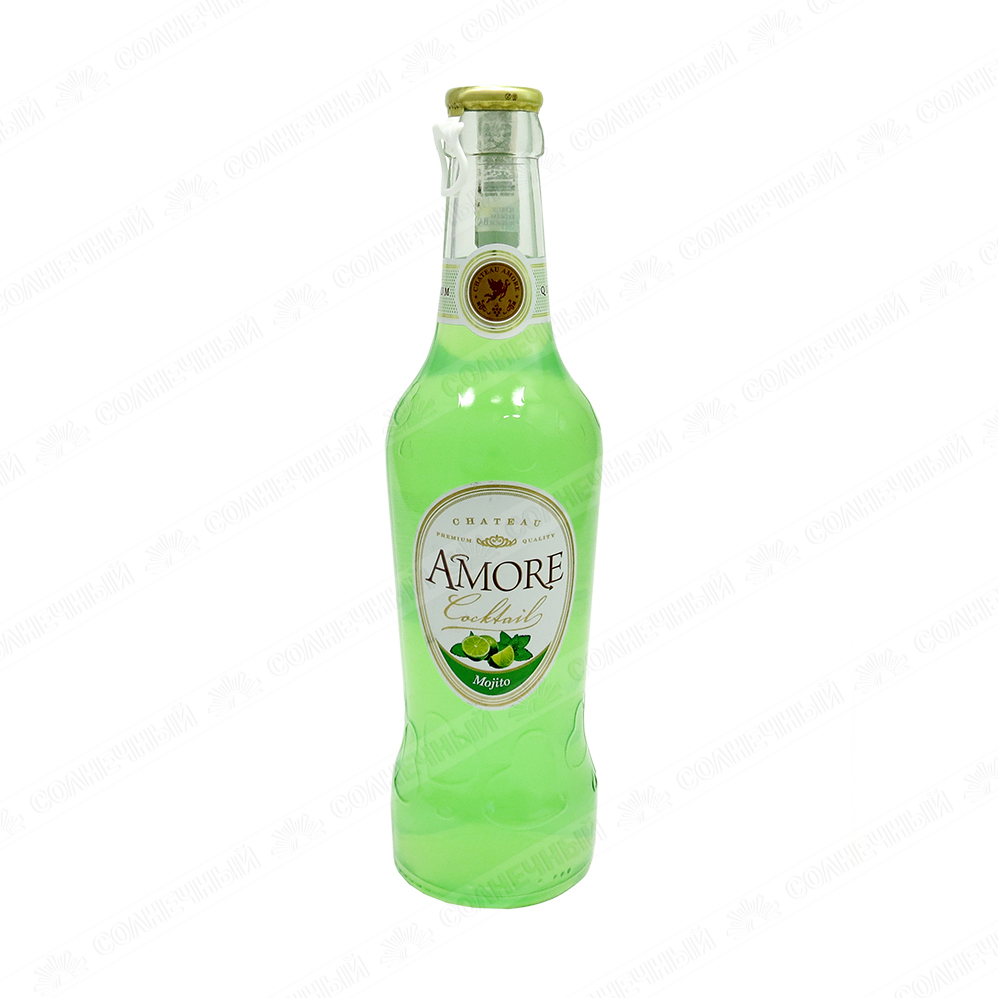 Напиток слабоалкогольный Chateau Amore Mojito 4,9% 0,33 л стеклянная  бутылка — купить с доставкой на дом в интернет-магазине Солнечный