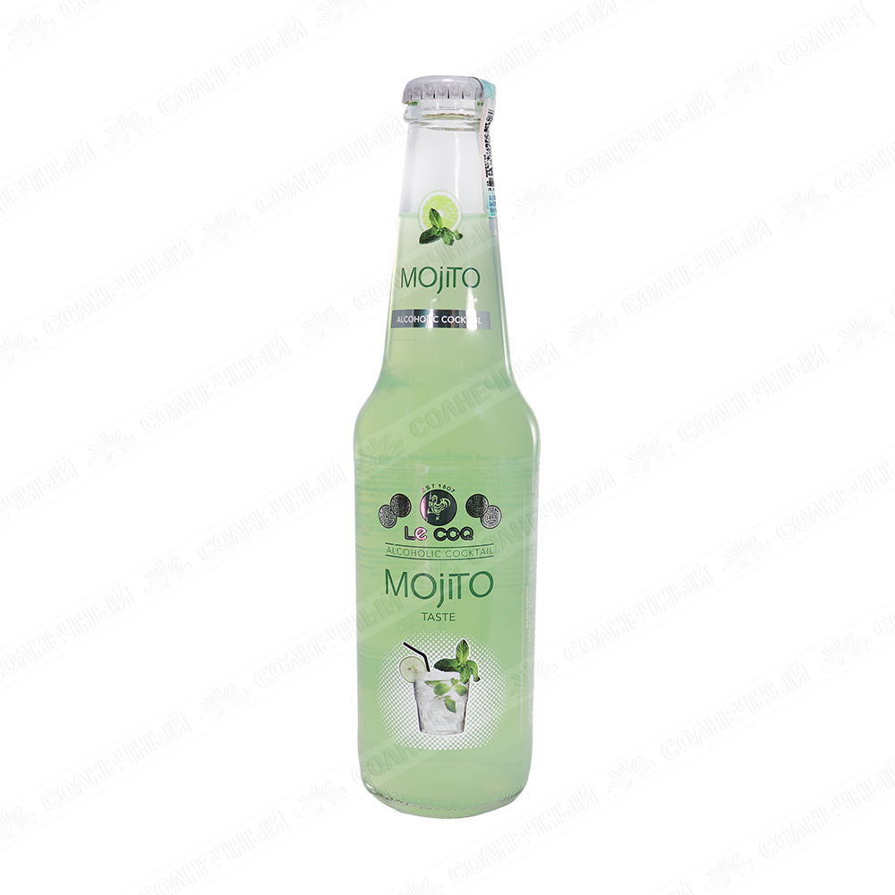 Напиток слабоалкогольный Le Coq Mojito 4,7% 0,33 л стеклянная бутылка —  купить с доставкой на дом в интернет-магазине Солнечный