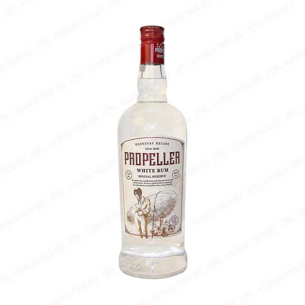 Настойка Propeller Rum White 40% 0,75л — купить с доставкой на дом в  интернет-магазине Солнечный