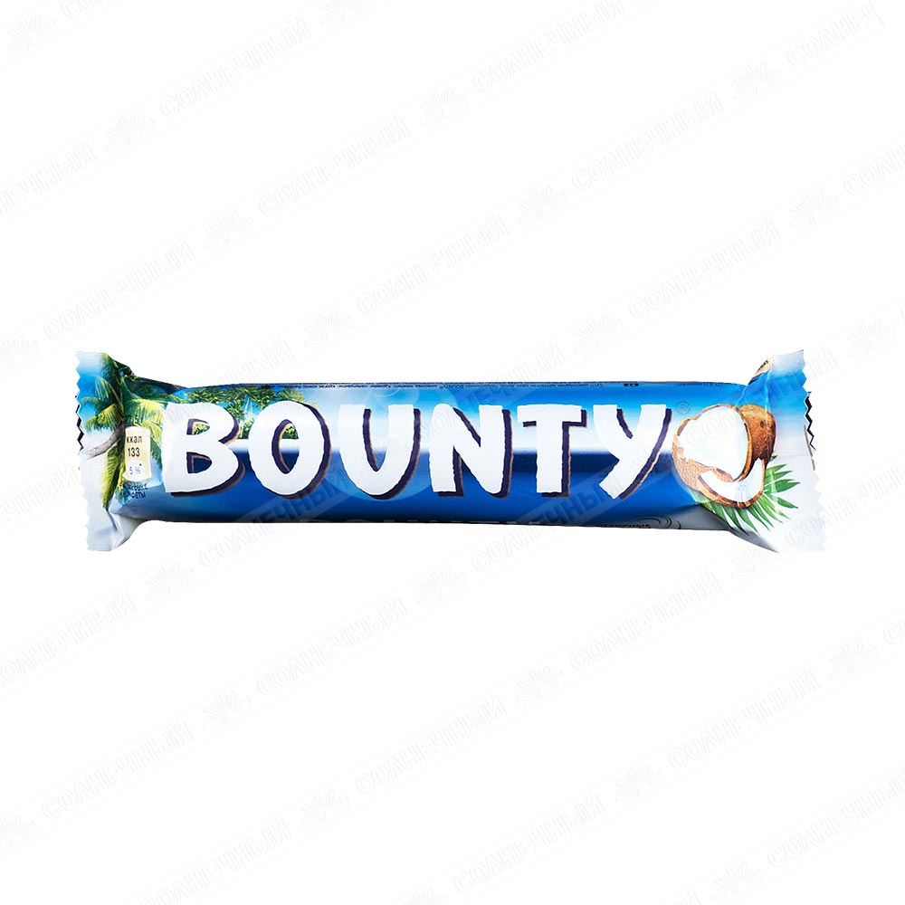 Батончик Bounty Шоколадный 55 г — купить с доставкой на дом в  интернет-магазине Солнечный