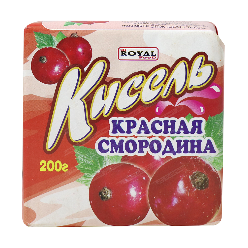 Кисель Royal Food Красная смородина 200 г — купить с доставкой на дом в  интернет-магазине Солнечный