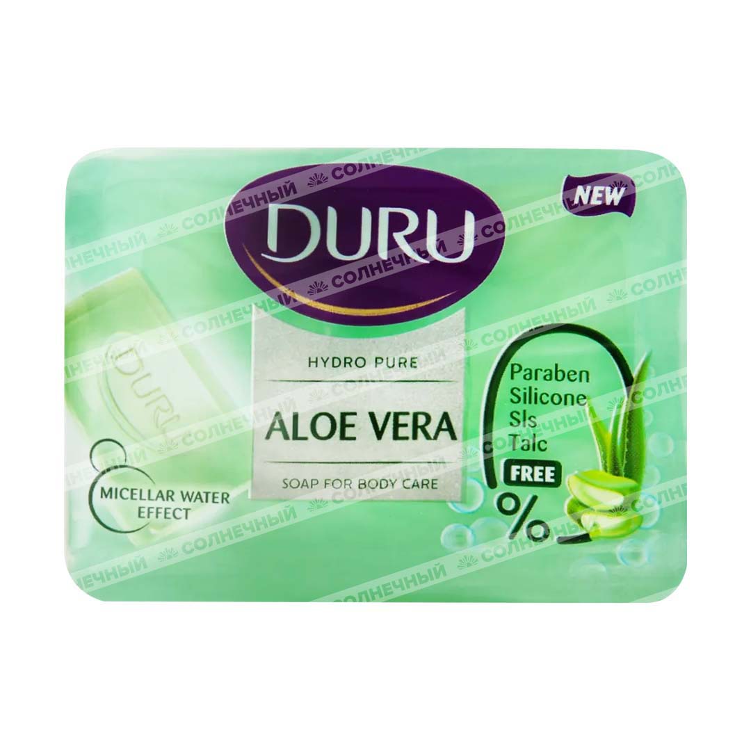 Мыло Duru Hydro Pure Aloe Vera 110г — купить с доставкой на дом в  интернет-магазине Солнечный