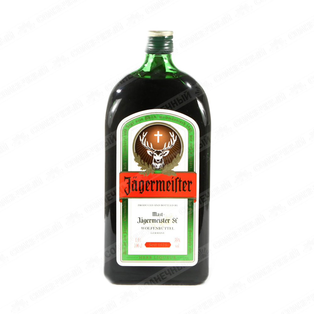 Ликер Jagermeister Десертный 35% 1 л — купить с доставкой на дом в  интернет-магазине Солнечный