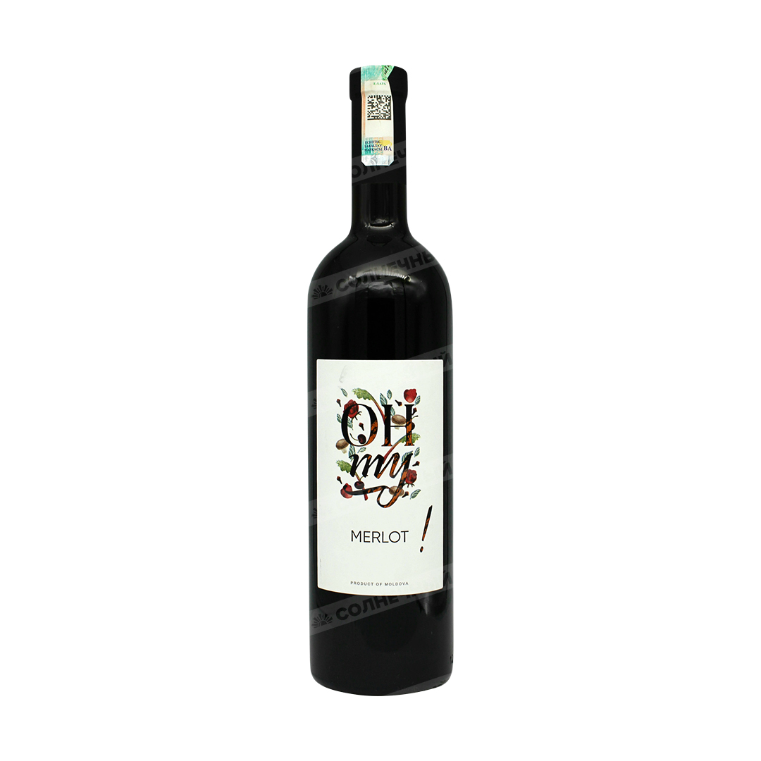 Вино OH my Merlot красное полусладкое 12,5% 0,75л — купить с доставкой на  дом в интернет-магазине Солнечный